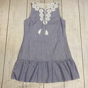 Sail to Sable Striped Tiered Dress